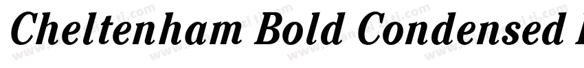 Cheltenham Bold Condensed Italic BT字体转换